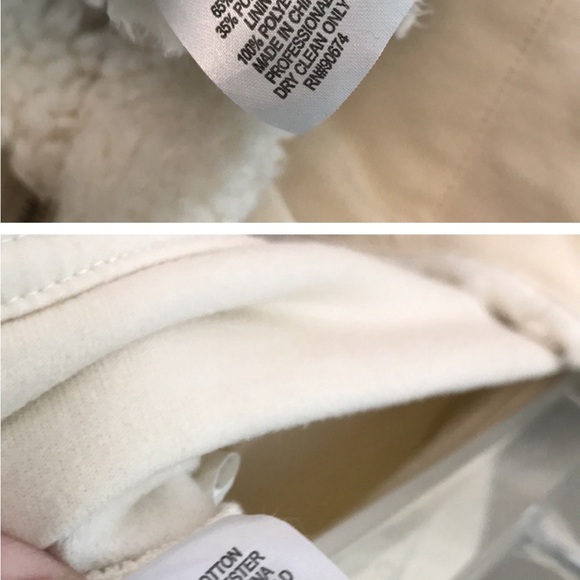 BOSTON PROPER Cream Moto Jacket and pants set sz XS - Picture 7 of 8